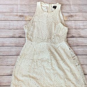 White lace mini dress!